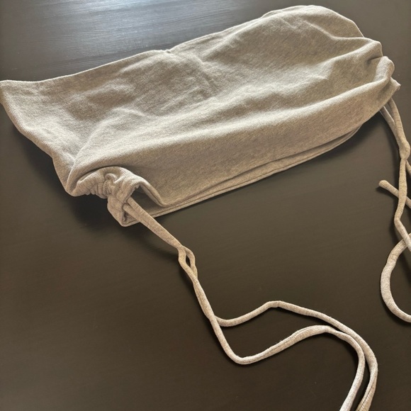 Kittenish Gray Tube Top with Drawstrings - Picture 6 of 9